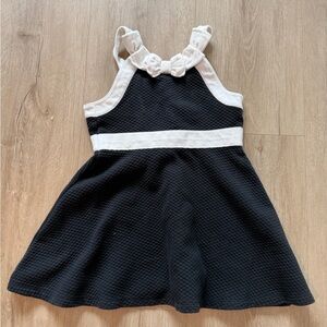 Janie and Jack Charming girls Black and White Kids Dress size 5